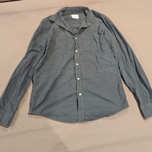 Men's American Eagle Long sleeve Button Down Shirt Dark Green Classic Fit M